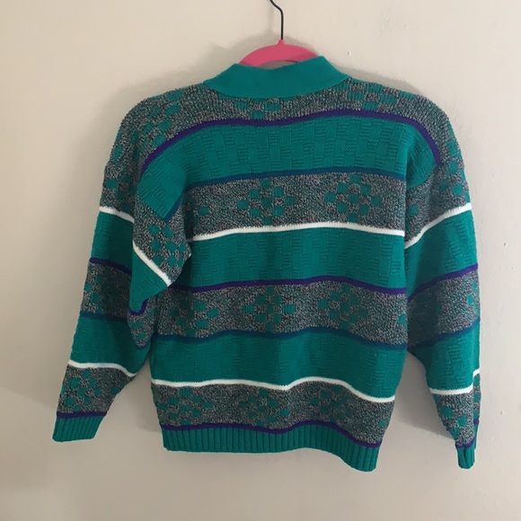 Vintage 80s cardigan - Picture 3 of 4